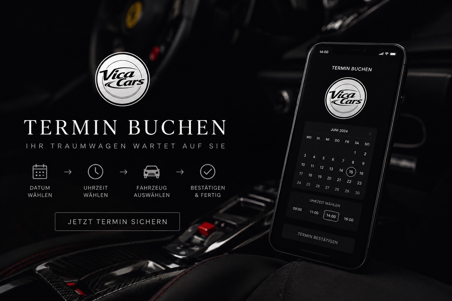 Termin buchen bei Vica Cars — Ihr Traumwagen wartet auf Sie